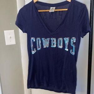 Pink Victoria Secret COWBOYS Tee shirt